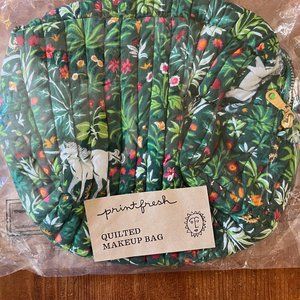 Printfresh Quilted Make-up Bag - Unicorn's Garden - Juniper